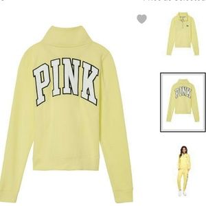 🎀SOLD! On Ⓜ🎀NEW! VS PINK QUARTER ZIP PULLOVER☺❤
